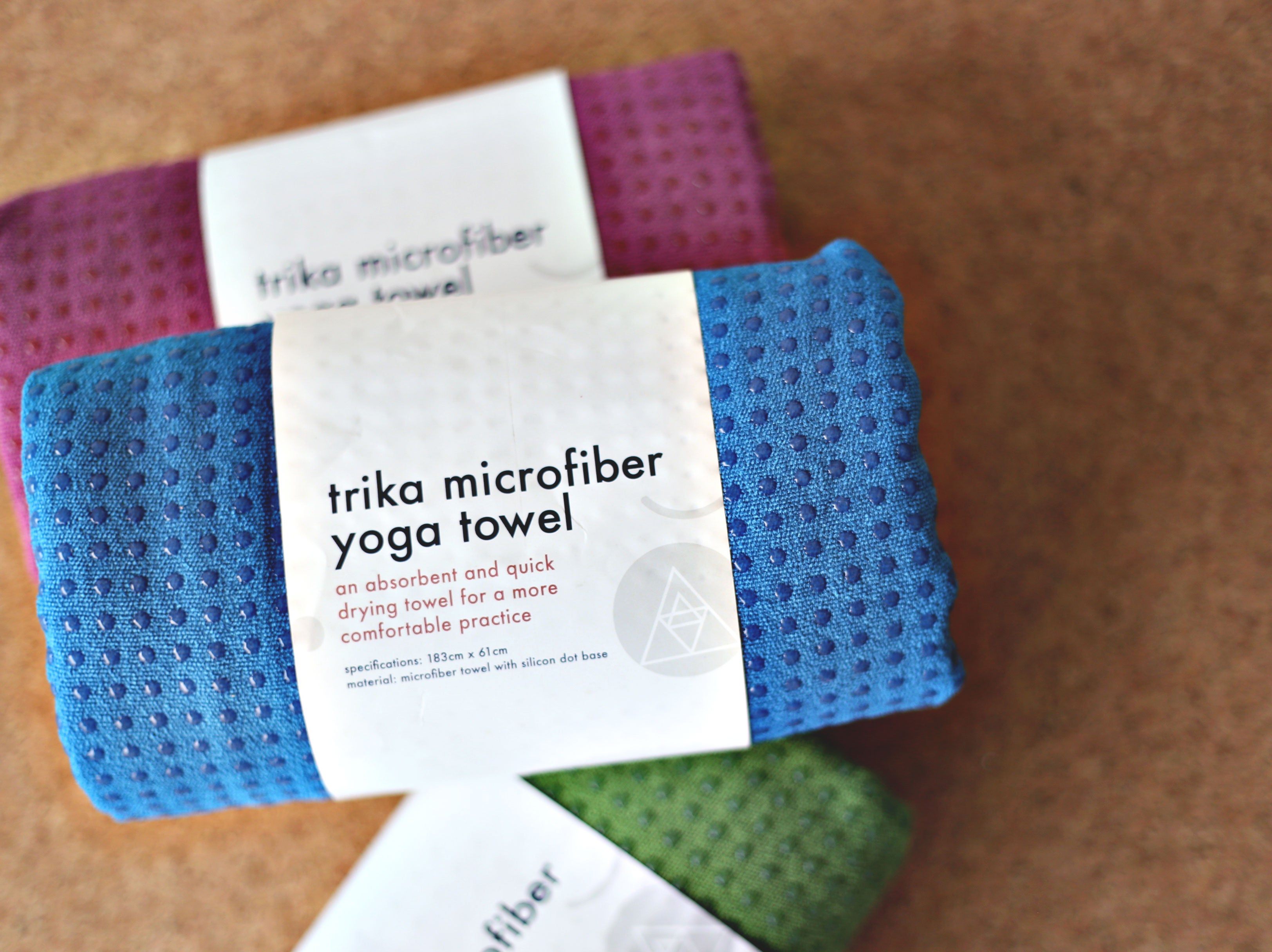 Yoga Mat Towel - Tribeca Sand - Ultra-Grippy, Moisture Absorbing & Quick-Dry